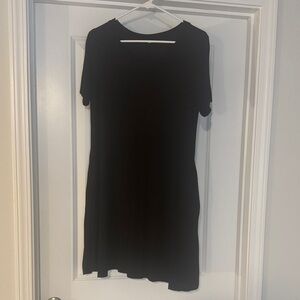 Classic Black Short-Sleeve Women’s Dress